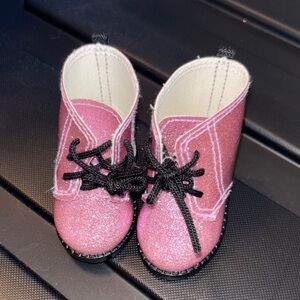 American Girl Sparkly Pink Boots